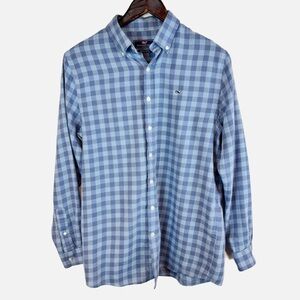 Vineyard Vines | Women's Blue Gingham Whale Shirt, XL